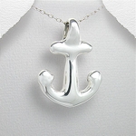 Puffy Anchor in Sterling Silver Puffy Anchor in Sterling Silver